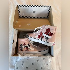 VANS x Disney Pink High Top Size 8